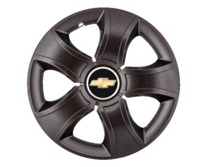 Set 4 Capace Roti 15 inchi (R15) Bis Negru, Compatibile Cu Chevrolet