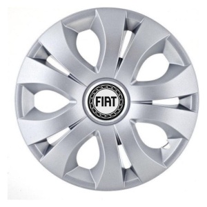 Set 4 Capace Roti 15 inchi (R15), Compatibil Cu Fiat, model Top Gri - Img 2