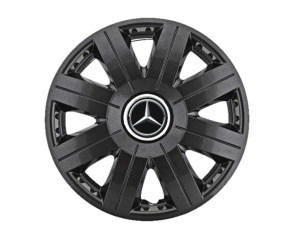 Set 4 Capace Roti 15 inchi (R15) Cosmos Negru, Compatibile cu Mercedes