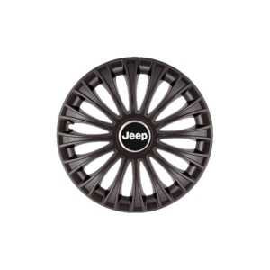 Set 4 Capace Roti 15 inchi (R15) Dino Negru, Compatibile cu Jeep - Img 3