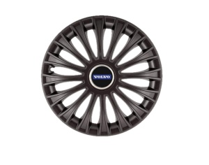 Set 4 Capace Roti 15 inchi (R15) Dino Negru, Compatibile cu Volvo