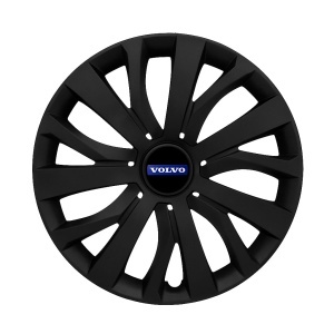 Set 4 capace roti 16 inch (R16) compatibile VOLVO, Model - 432 Black Edition