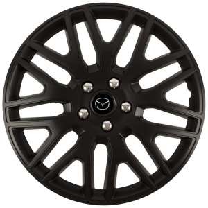 Set 4 Capace Roti 16 inchi (R16) Dakar Negru, Compatibile Cu Mazda