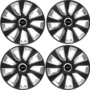 Set 4 Capace Roti 16 inchi (R16) Stratos Gri-Negru, Compatibile Cu Audi - Img 2