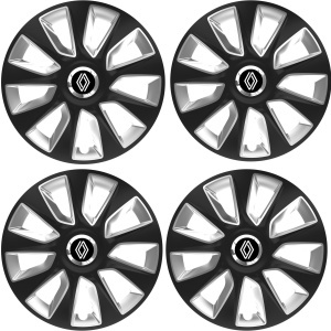 Set 4 Capace Roti 16 inchi (R16) Stratos Gri-Negru, Compatibile Cu Renault Nou - Img 2