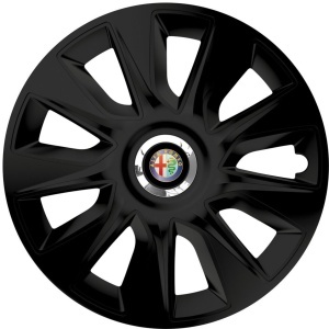Set 4 Capace Roti 17 inchi (R17) Stratos Negru, Compatibile Cu Alfa Romeo