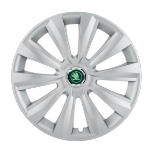 Set 4 Capace Roti Autohelix MSA® potrivite jantelor de 16 inch, pentru Skoda Verde model Delta Gray - Img 2