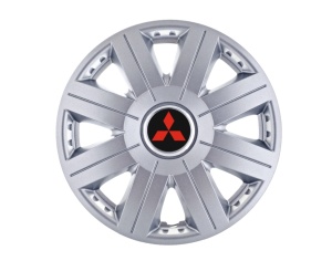 Set 4 capace roti Cosmos cromat R15, pentru gama auto Mitsubishi - Img 1