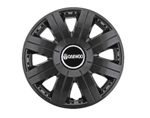 Set 4 capace roti Cosmos Negru R15, pentru gama auto Daewoo