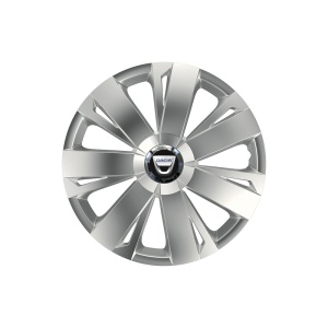 Set 4 capace roti Cu Inel Cromat Energy R16 pentru gama auto Dacia - Img 1