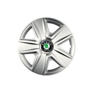 Set 4 capace roti Cu Inel Cromat Esprit R16 Compatibil Cu Skoda - Img 3