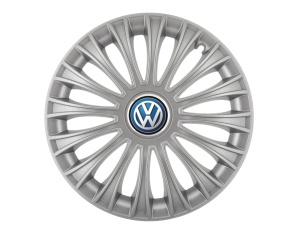 Set 4 capace roti Dino cromat R15, pentru gama auto Volkswagen - Img 1