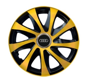Set 4 capace roti Drift extra gold R14 Compatibil Cu Audi