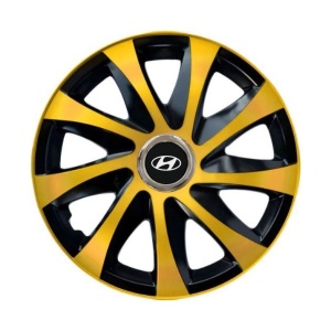 Set 4 capace roti Drift extra gold R14 Compatibil Cu Hyundai - Img 3