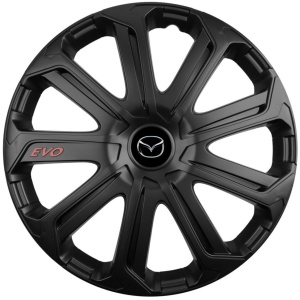 Set 4 Capace Roti Evo Negru R14, Pentru Mazda - Img 1