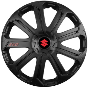 Set 4 Capace Roti Evo Negru R16, Pentru Suzuki - Img 1