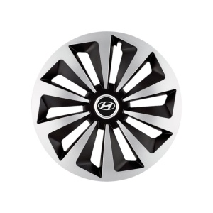 Set 4 capace roti Fox Gri-Negru R15 Compatibil Cu Hyundai - Img 3