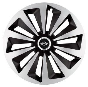 Set 4 capace roti Fox Gri-Negru R17 pentru gama auto Mini - Img 1
