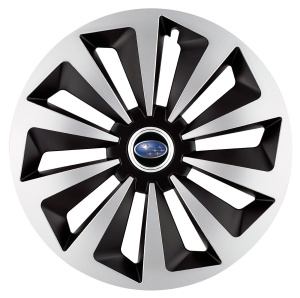 Set 4 capace roti Fox Gri-Negru R17 pentru gama auto Subaru