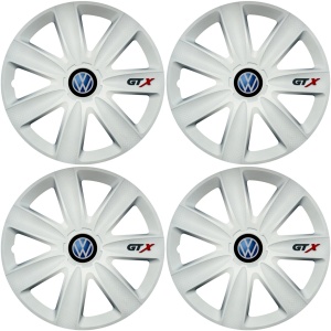 Set 4 Capace Roti GTX Alb R15, Compatibil Cu Volkswagen - Img 2