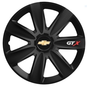 Set 4 Capace Roti GTX Carbon Negru R15, Pentru Chevrolet - Img 3
