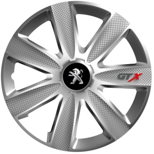 Set 4 Capace Roti GTX Gri R17, Pentru Peugeot - Img 1