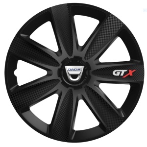 Set 4 Capace Roti GTX Negru Carbon R17, Compatibil Cu Dacia - Img 1