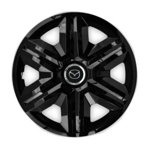 Set 4 capace roti Hubcaps Fast black R15 Compatibil Cu Mazda - Img 3
