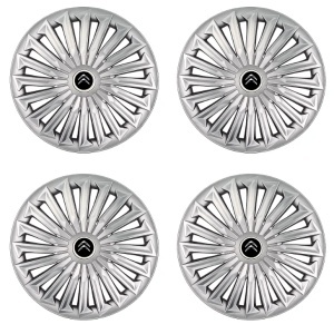 Set 4 capace roti Joy Negru R17 pentru gama auto Citroen.