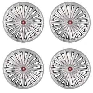 Set 4 capace roti Joy Negru R17 pentru gama auto Fiat.