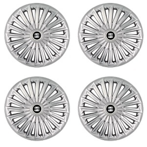 Set 4 capace roti Joy Negru R17 pentru gama auto Seat.