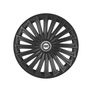 Set 4 capace roti Joy Negru R15 Compatibil Cu Fiat - Img 3