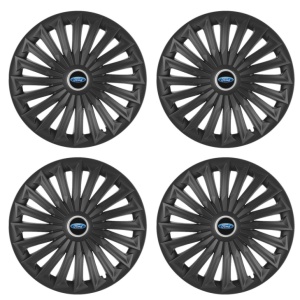 Set 4 capace roti Joy Negru R17 pentru gama auto Ford - Img 2