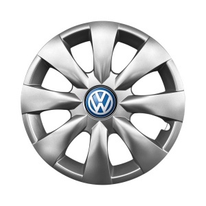 Set 4 capace roti potrivite jantelor de 15 inchi (R15) compatibile VW Volkswagen, Model - 316, Sigla Albastra