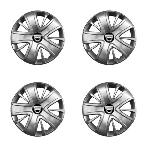 Set 4 capace roti potrivite jantelor de 16 inch (R16) compatibile gama DACIA model - 428 - Img 2