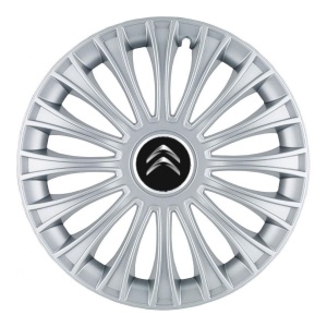 Set 4 Capace Roti, potrivite jantelor de R14, pentru Citroen, model dino cromat - Img 3