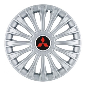 Set 4 Capace Roti, potrivite jantelor de R14, pentru Mitsubishi, model dino cromat - Img 3