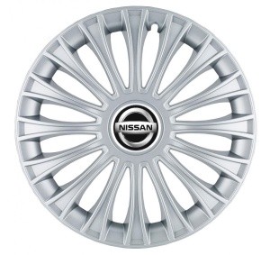 Set 4 Capace Roti, potrivite jantelor de R14, pentru Nissan, model dino cromat - Img 1