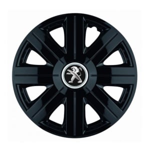 Set 4 Capace Roti, potrivite jantelor de R14, pentru Peugeot, model Cosmos Negru