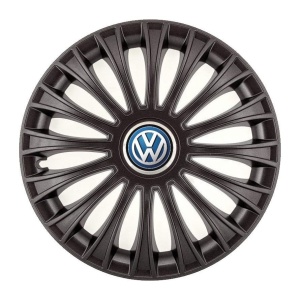 Set 4 Capace Roti, potrivite jantelor de R14, pentru Volkswagen, model dino Negru - Img 3