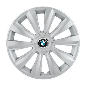 Set 4 Capace Roti, potrivite jantelor de R16, pentru BMW, model delta cromat - Img 3