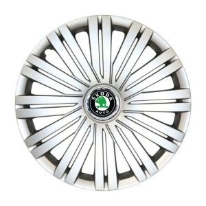 Set 4 Capace Roti R14, Potrivite Jantelor de 14 inch, Pentru Skoda, Model 200 - Img 3
