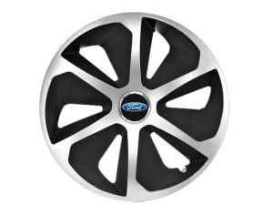 Set 4 capace roti Roco Gri-Negru R15 Compatibil Cu Ford