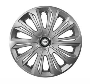 Set 4 capace roti Strong silver varnished R15 Compatibil Cu Fiat