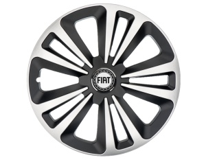 Set 4 Capace Roti Terra Gri-Negru R16, pentru gama auto Fiat - Img 1