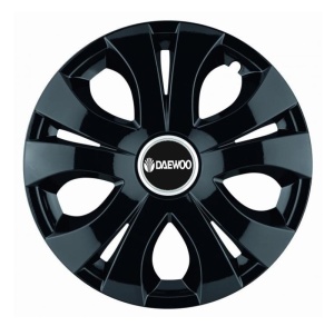 Set 4 Capace Roti Top Negru R15, Compatibil Cu Daewoo
