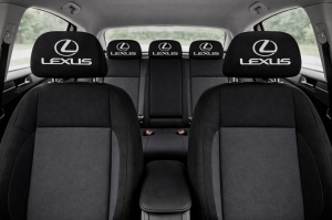 Set 5 huse tetiere negre, pentru gama auto LEXUS - Img 3