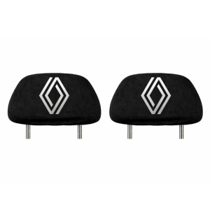 Set 5 huse tetiere negre, pentru gama auto RENAULT NOU