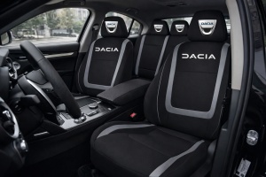 Set Huse Scaune Universale Compatibile cu Dacia – Negru/Gri - Img 2