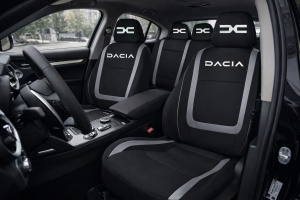 Set Huse Scaune Universale Compatibile cu Dacia Nou – Negru/Gri - Img 2